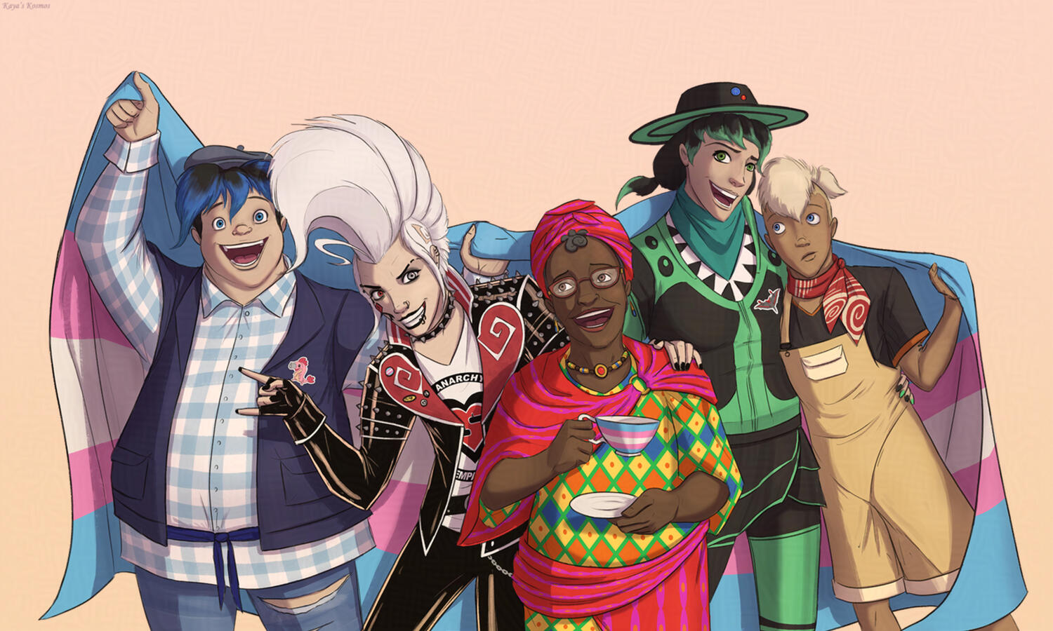 Flowerpunk trans characters Flowerpunk trans characters
