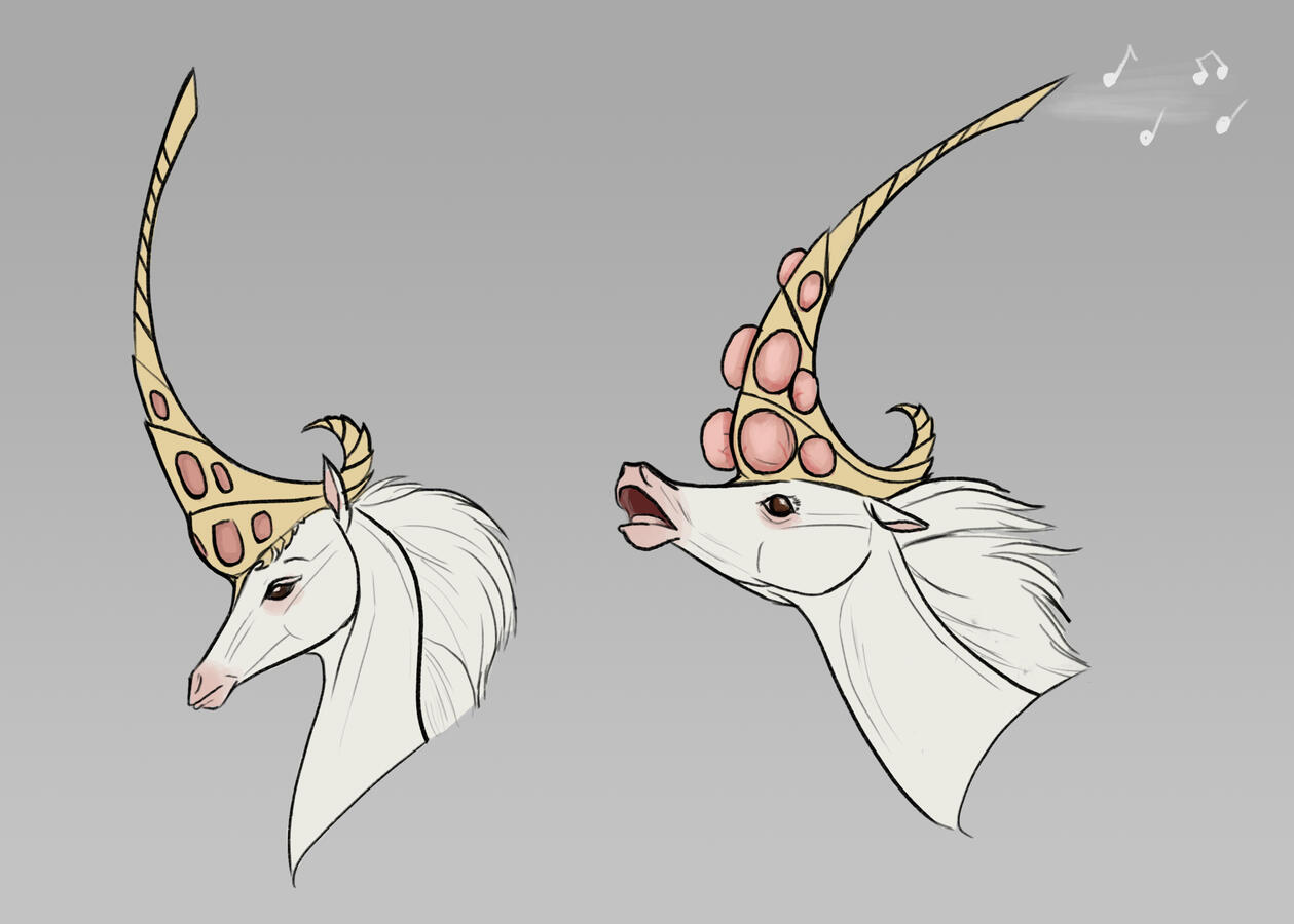 Whistling Unicorn heads
